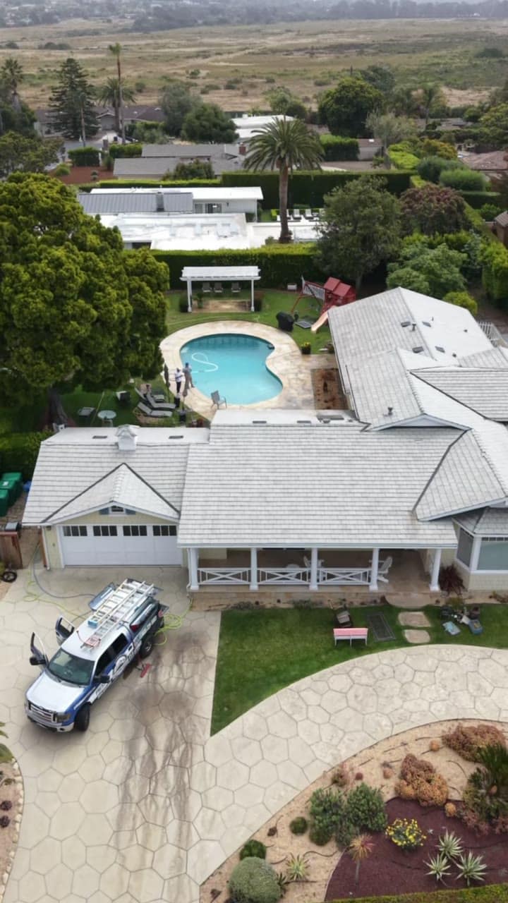 Goleta Pressure Washing exterior cleaning on the Santa Barbara South Coast